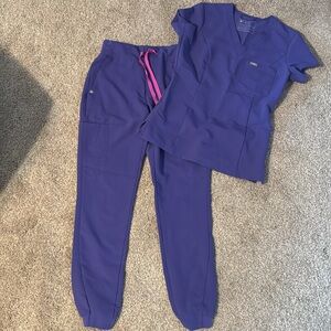 Purple Figs Scrub Set